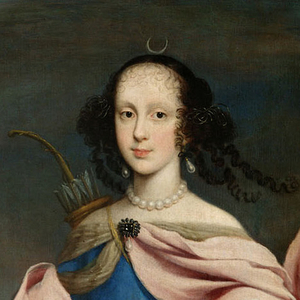 Empress Claudia Felicitas / Kunsthistorisches Museum Wien, Austria Detail from the painting of Empress Claudia Felicitas (1653–1676) by Giovanni Maria Morandi. Probably 1666.