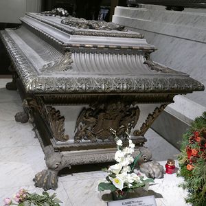 Photograph of the sarcophagus of Empress Elisabeth (1837–1898).