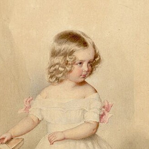 Detail from the graphic by Maria Anna (1835–1840) by Josef Kriehuber. Dated 1838.