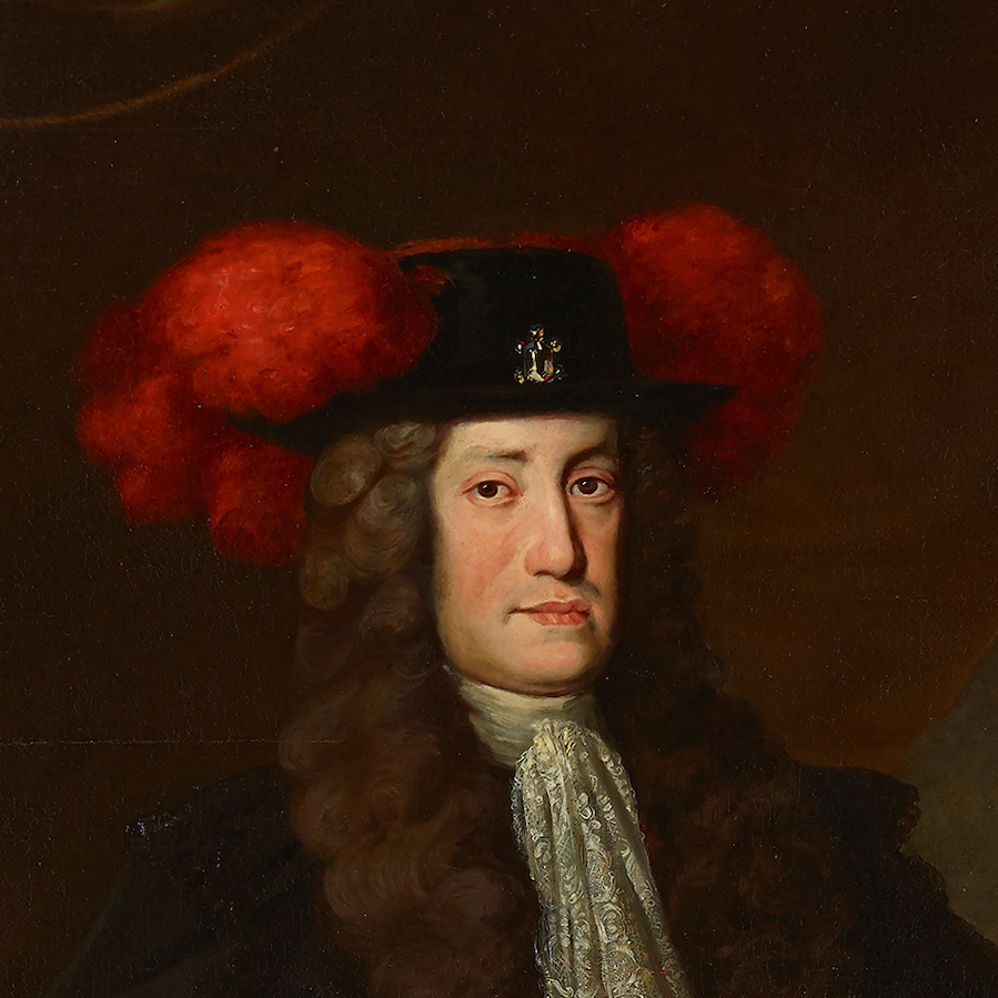 Emperor Charles VI / Österreichische Gemäldegalerie Belvedere, Austria Detail from the painting of Emperor Charles VI (1685–1740) by Johann Gottfried Auerbach. Circa 1730.