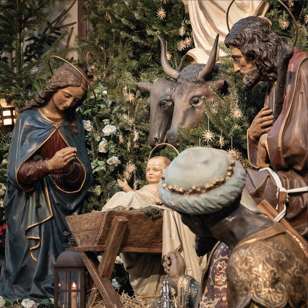 Weihnachtskrippe in der Kapuzinerkirche Wien.
