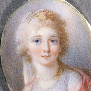 Detail from the painting of Maria Amalia (1780–1798) by an unknown artist. Undated.