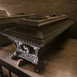 Photograph of the sarcophagus of Karl Ferdinand, Archduke (1818–1874).