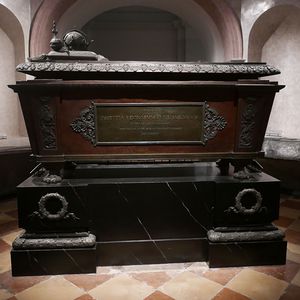 Sarcophagus of Francis II.(I.), Emperor / Kapuzinergruft Wien, Austria Photograph of the sarcophagus of Francis II.(I.), Emperor (1768–1835).